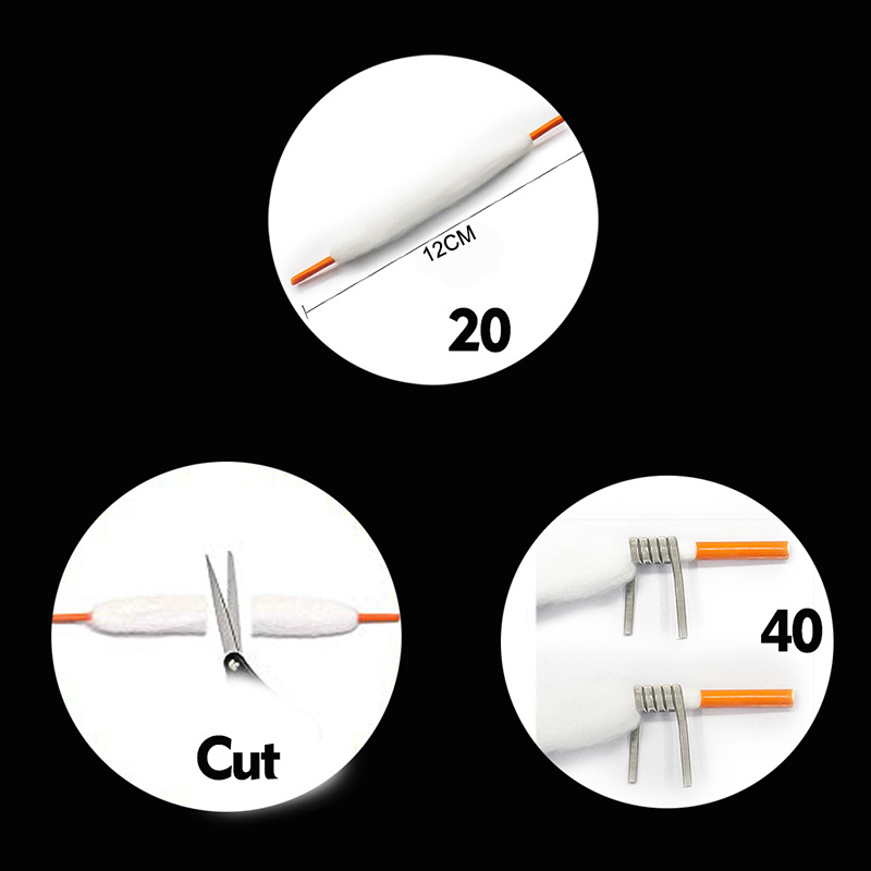 100pcs Coil wick Cotton Replac - огляд і ціна Vaping Goods