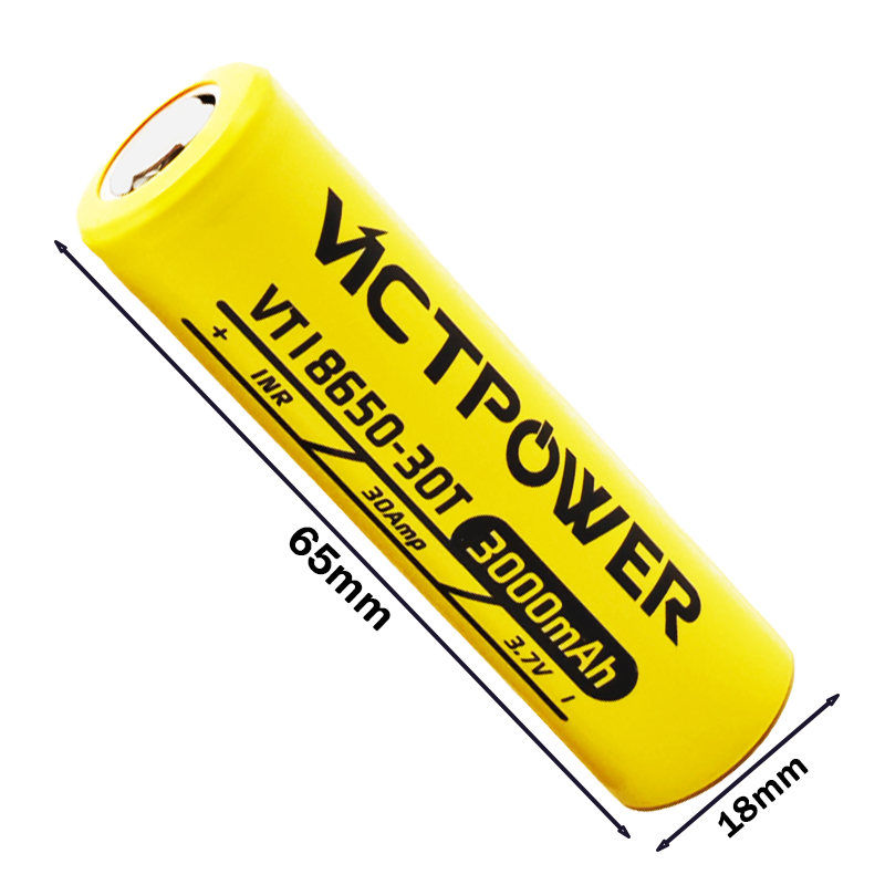 30A Continuous Drain Vicpower  - огляд і ціна Vape Battery 18650